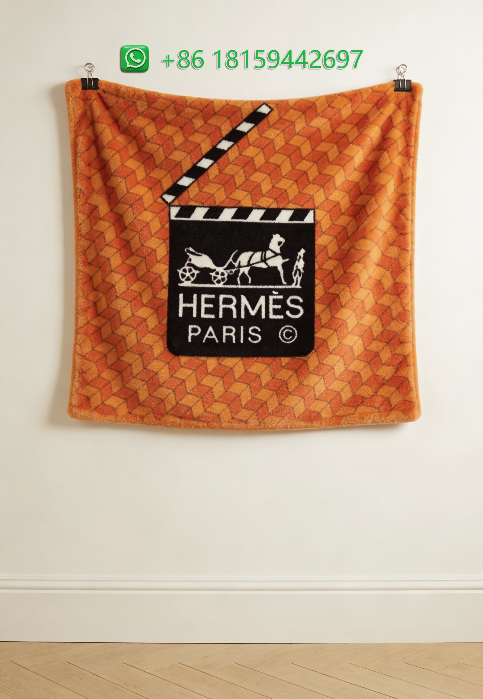 Hermes Throw Blankets